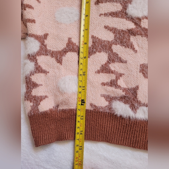 Floral Patterned Sweater -  and Brown - Picture 10 of 11